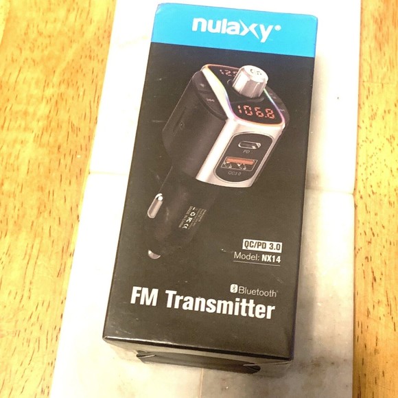 Bluetooth FM Transmitter QC3.0+Type-C PD Car Wireless Bluetooth FM Radio Adapter - Picture 4 of 5